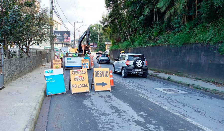 Blumenau – Obra da BRK Ambiental na Rua São Valentim é adiada para terça-feira (31/8)