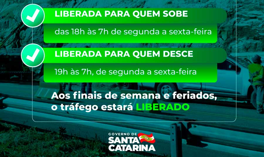 Serra do Rio do Rastro – Tráfego liberado no feriado da Independência