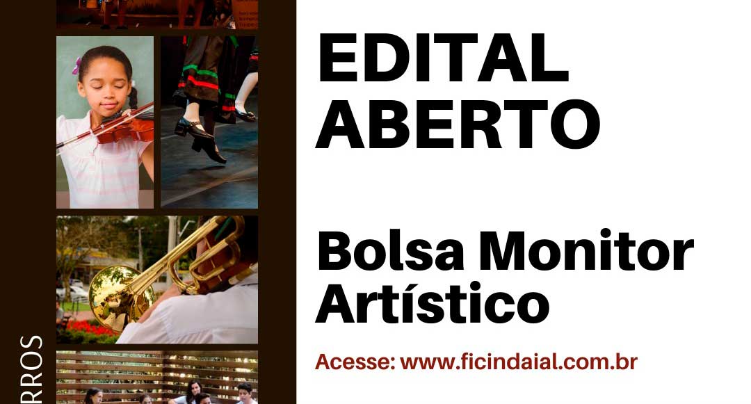 Fundação Indaialense abre inscrições para vagas de Bolsa Monitor Artístico