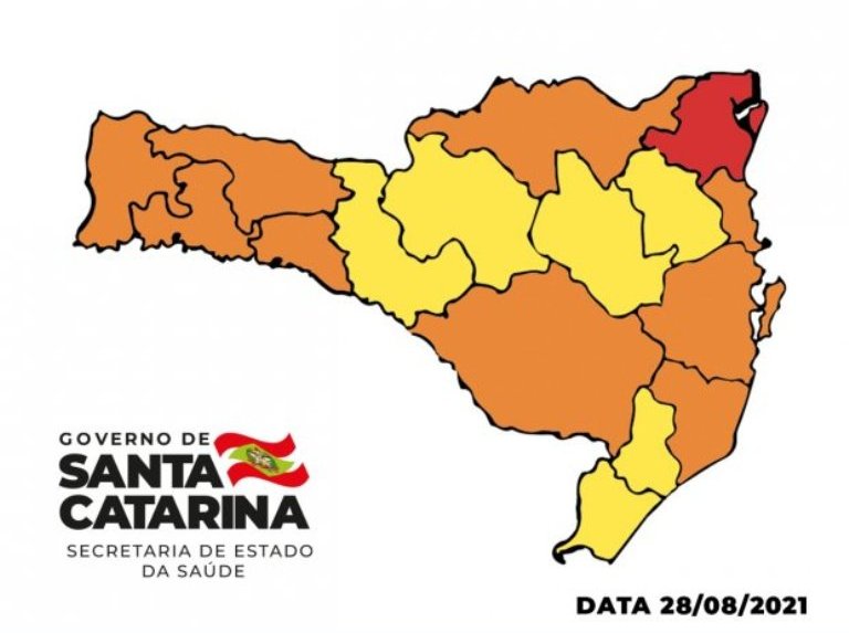 Coronavírus: Santa Catarina tem apenas uma região em gravíssimo pela primeira vez desde novembro de 2020