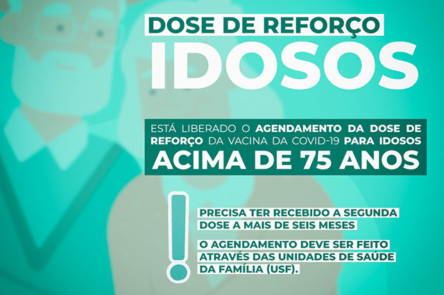 Timbó inicia agendamento da dose de reforço da vacina contra Covid-19 para idosos a partir dos 75 anos