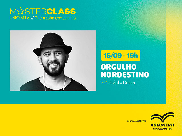 Orgulho nordestino é o tema da próxima MasterClass UNIASSELVI