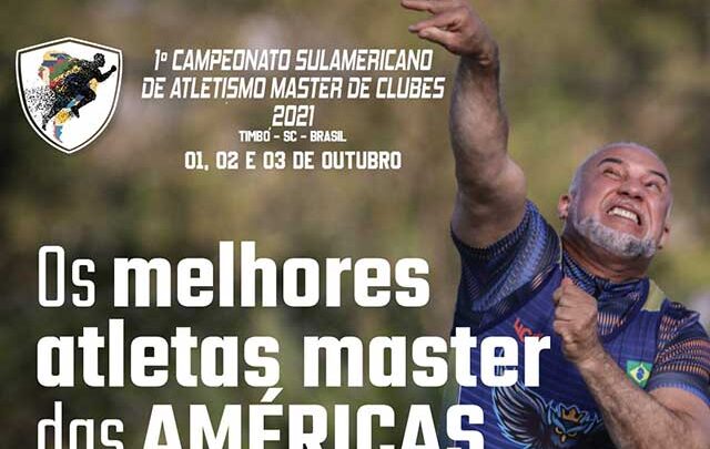 Timbó será palco do maior evento Sul Americano de Atletismo Master de Clubes 2021