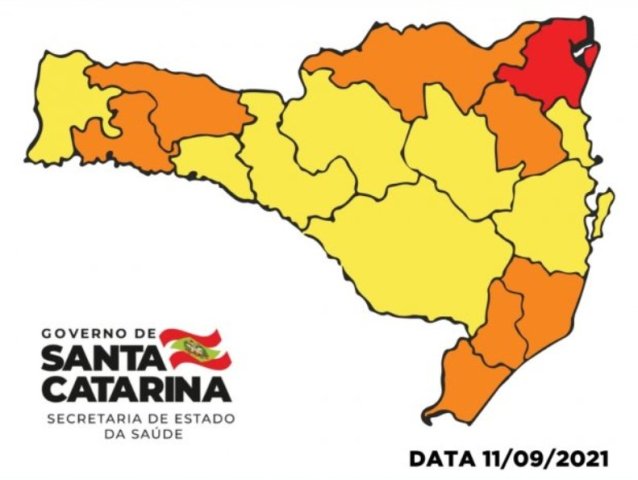 Coronavírus: Matriz de Risco aponta apenas uma região em nível gravíssimo em Santa Catarina