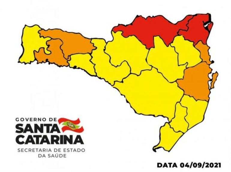 Coronavírus: Matriz de Risco aponta duas regiões em nível gravíssimo em Santa Catarina