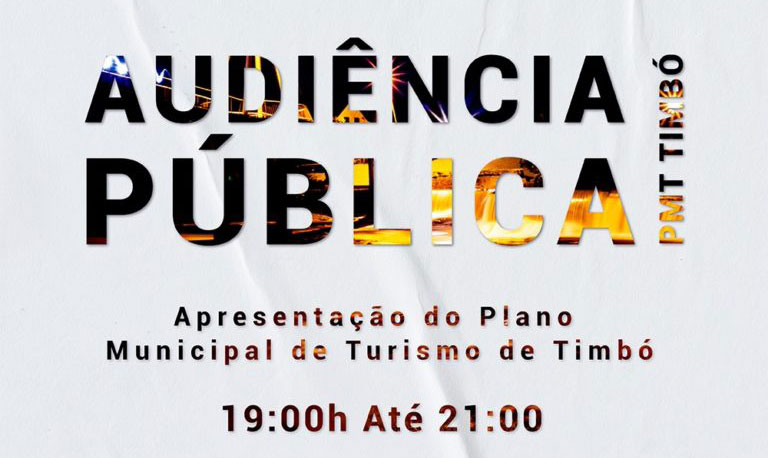 Fundação de Cultura e Turismo de Timbó realiza Audiência Pública para apresentação do Plano Municipal de Turismo