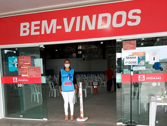 Indaial – Mais de 730 doses foram aplicadas na Central de Vacinação contra a Covid-19 no último sábado