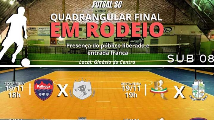 Futsal – Rodeio sedia quadrangular final do Campeonato Catarinense Sub 08