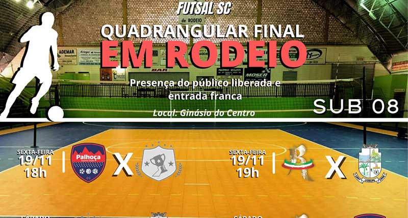 Futsal – Rodeio sedia quadrangular final do Campeonato Catarinense Sub 08