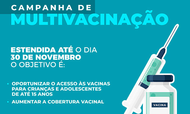 Campanha da Multivacinação é estendida até 30 de novembro em Timbó