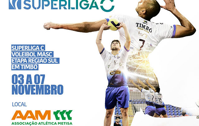 Timbó sedia jogos da Superliga C de Voleibol nesta semana