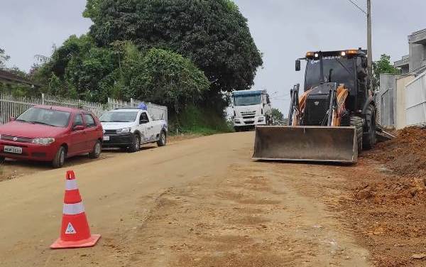 SAMAE Timbó – Rua Áustria começa a receber nova rede de água