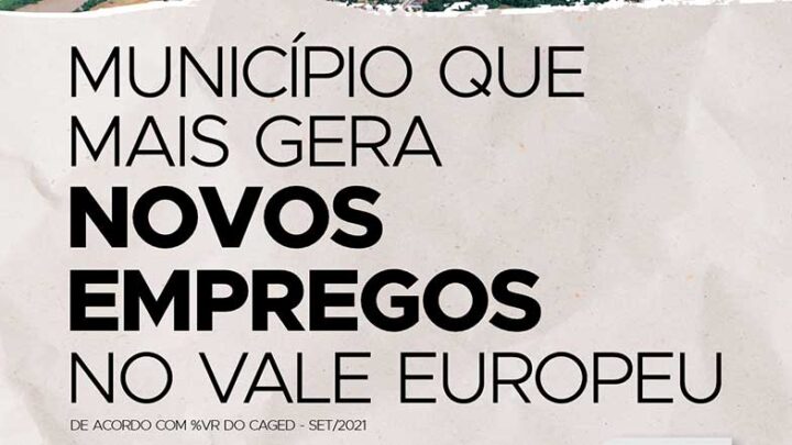 Ascurra lidera índice de geração de empregos no Vale Europeu em setembro