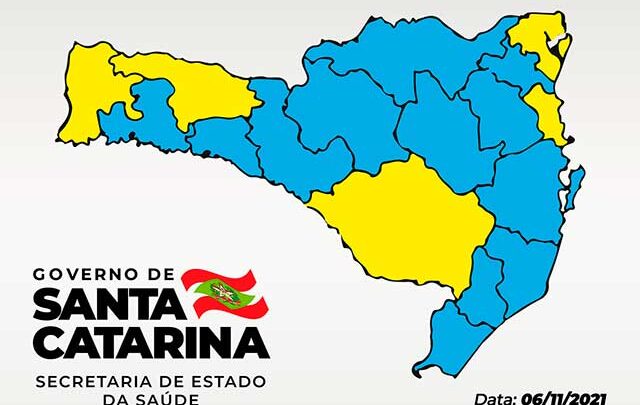 Coronavírus: Matriz de Risco aponta 12 regiões no nível moderado em SC – 06/11/2021