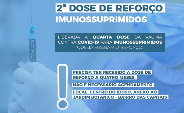 Timbó libera quarta dose da vacina contra Covid-19 para imunossuprimidos