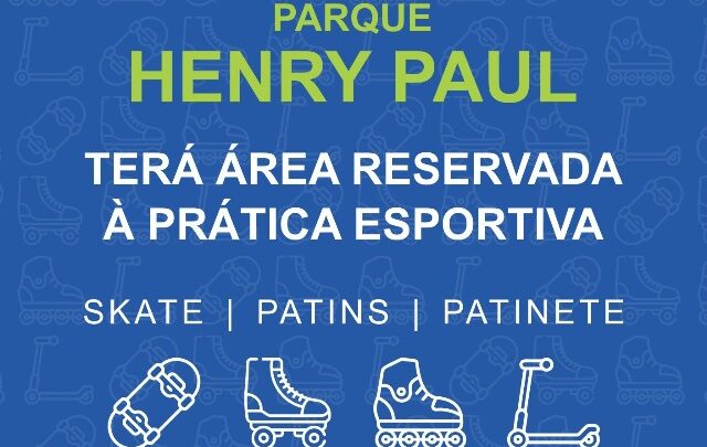 Parque Henry Paul aumenta área para prática de atividades esportivas nos finais de semana