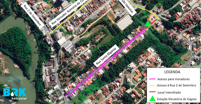 Confira cronograma de obras da BRK Ambiental para os próximos dias em Blumenau