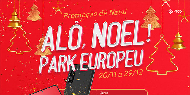 Park Europeu lança campanha de Natal com sorteio de prêmios semanal