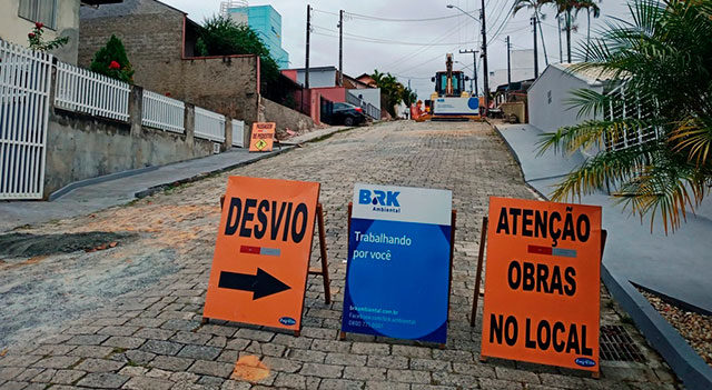 BRK Ambiental – Ano novo começa com obras de esgoto em Blumenau