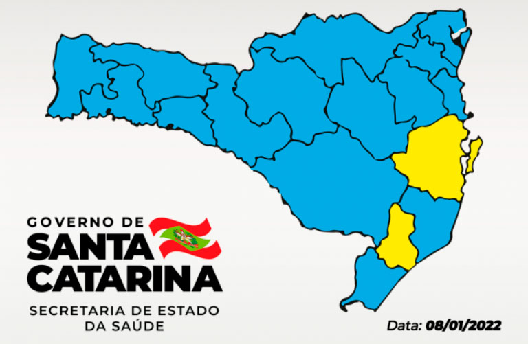 Covid-19 – Matriz de Risco aponta 15 regiões no nível moderado e duas no alto em SC