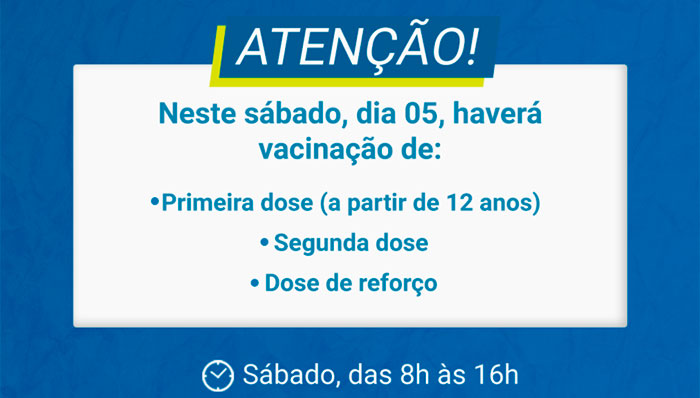 Timbó realiza vacinação contra Covid-19 neste sábado