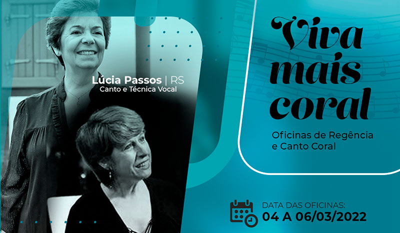 Estão abertas as inscrições para Oficinas de Regência e Canto Coral, com duas expoentes do canto e regência no Brasil