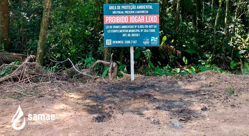 SAMAE reforça alertas à proteção ambiental em Timbó