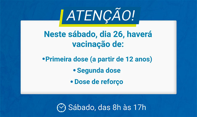 Timbó realiza vacinação contra Covid-19 neste sábado