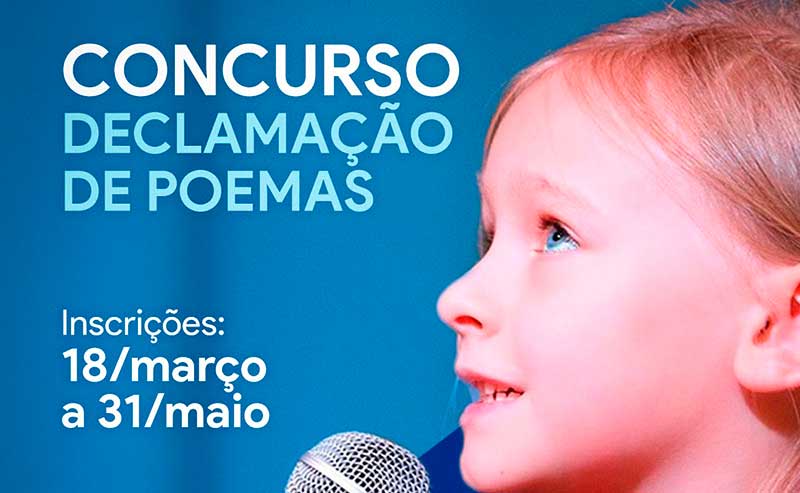 Timbó – Inscrições abertas para Concurso de Declamação de Poemas