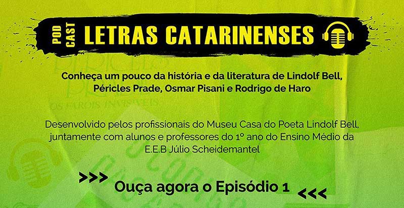 Timbó – Casa do Poeta lança primeiro episódio do podcast “Letras Catarinenses”