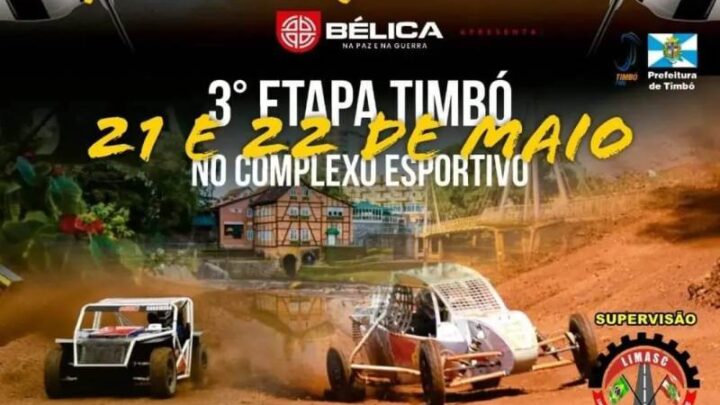 Timbó recebe 3ª Etapa do Campeonato Catarinense Gaiola e Jeep Cross