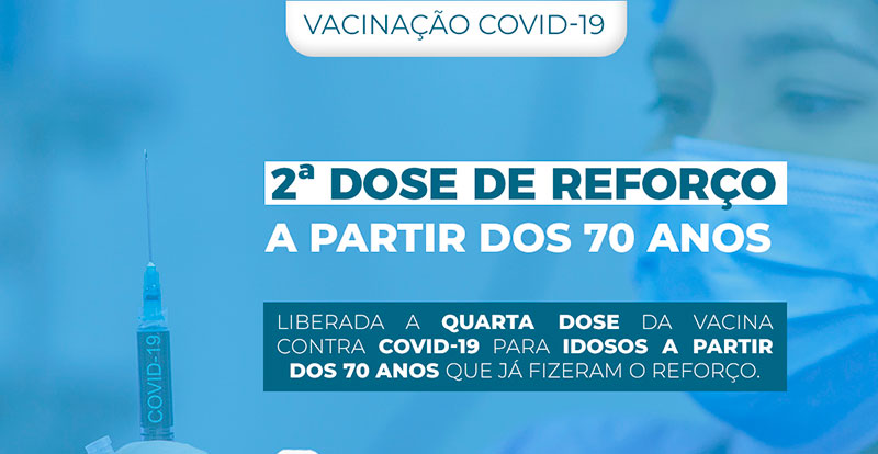 Timbó libera quarta dose da vacina contra Covid-19 para idosos a partir dos 70 anos