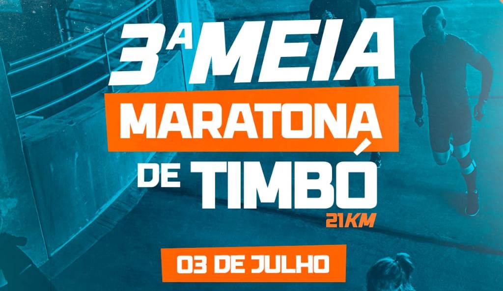 Últimos dias para se inscrever na 3ª Meia Maratona de Timbó