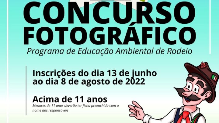 Participe do Concurso Fotográfico do programa de Educação Ambiental de Rodeio