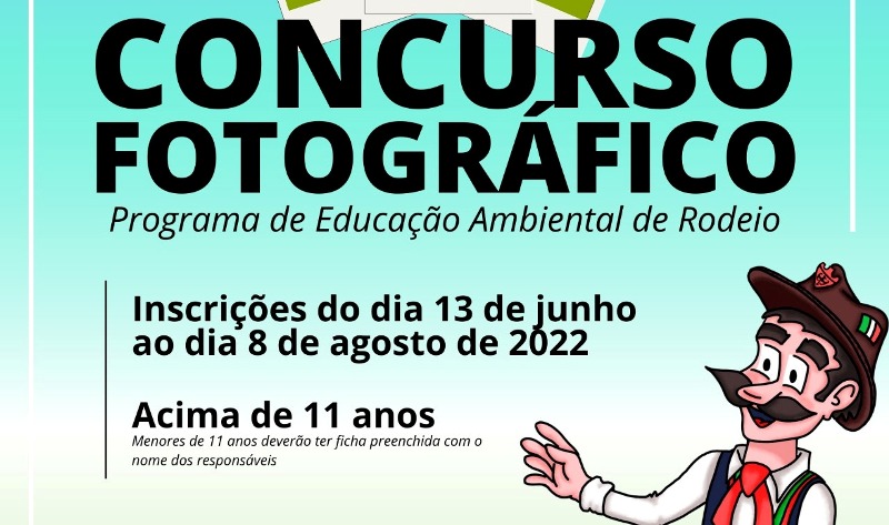 Participe do Concurso Fotográfico do programa de Educação Ambiental de Rodeio