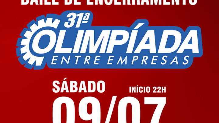 Vem aí o Baile de Encerramento da Olimpíada Entre Empresas de Timbó