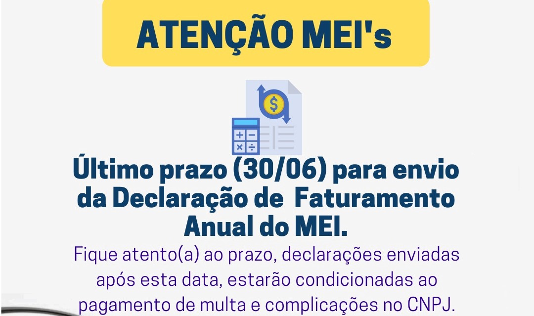 MEIs têm até 30 de junho para enviar Declaração Anual de Faturamento