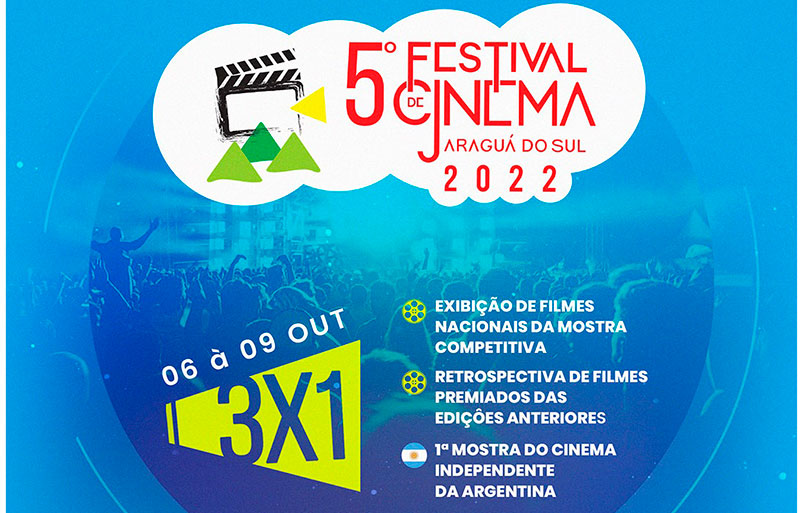 Festival de Cinema de Jaraguá do Sul exibe mais 90 títulos na edição de 2022