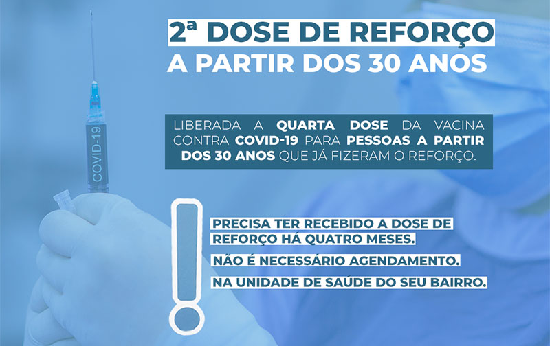 Timbó libera quarta dose da vacina contra Covid-19 para pessoas a partir dos 30 anos e primeira dose para crianças a partir dos 3 anos