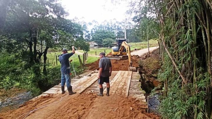 Rodeio – Iniciada a construção das cabeceiras da Ponte da Rua Crescêncio