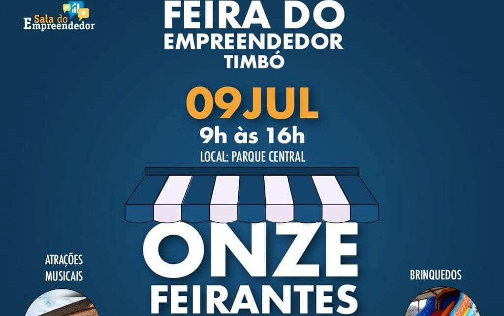 Timbó – Vem aí a Feira do Empreendedor neste sábado(09/07)