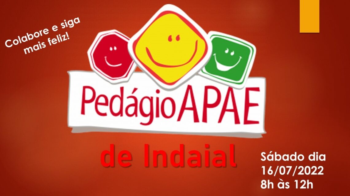 Pedágio beneficente da Apae de Indaial é neste sábado (16)