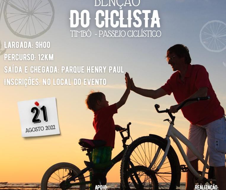 Benção do Ciclista acontece neste domingo em Timbó