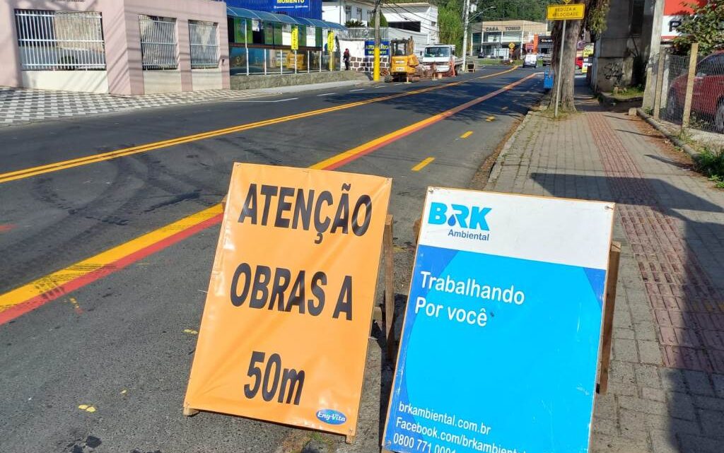 Blumenau – Hermann Huscher e novo trecho da Rua dos Caçadores recebem obras de esgoto a partir desta quarta-feira (31/8)