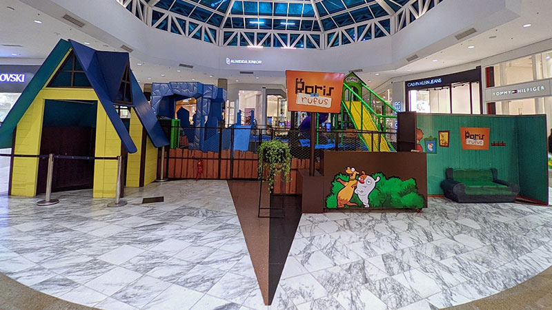 Norte Shopping recebe parque temático inspirado na série Boris e Rufus