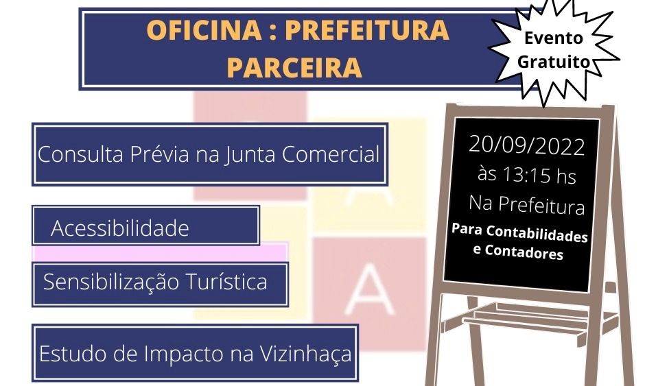 Indaial – Sala do Empreendedor promove oficina gratuita “Prefeitura Parceira” para contabilidade e contadores