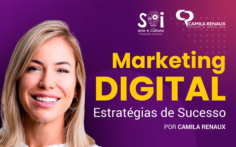 Camila Renaux faz palestra sobre Marketing Digital no dia 10 de novembro, no Teatro Carlos Gomes, em Blumenau