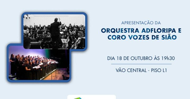 Depois de dois anos, Orquestra Sinfônica AD Floripa e Coro Vozes de Sião voltam a se apresentar no Floripa Shopping