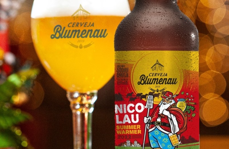 Cervejaria de Blumenau (SC) cria rótulo inspirado no Natal brasileiro e nos panetones tradicionais da época