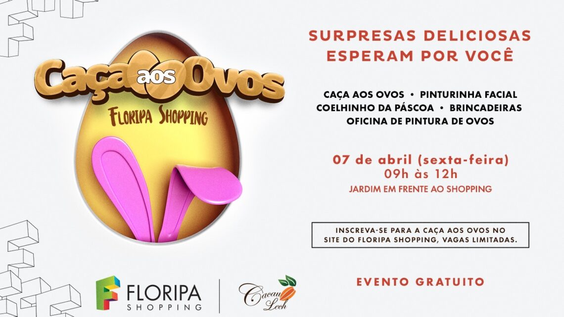 Floripa Shopping faz tradicional “Caça aos Ovos” nesta Páscoa